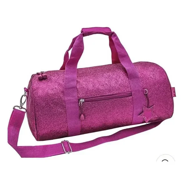 Bixbee Kids' Sparkalicious Bling Dance/Sports/Gymnastic Raspberry Lrg Duffle Bag - Picture 1 of 16
